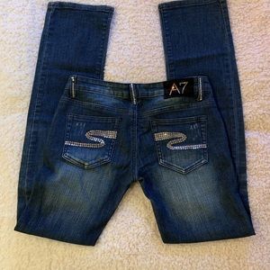 A7 Jeans with Swarovski